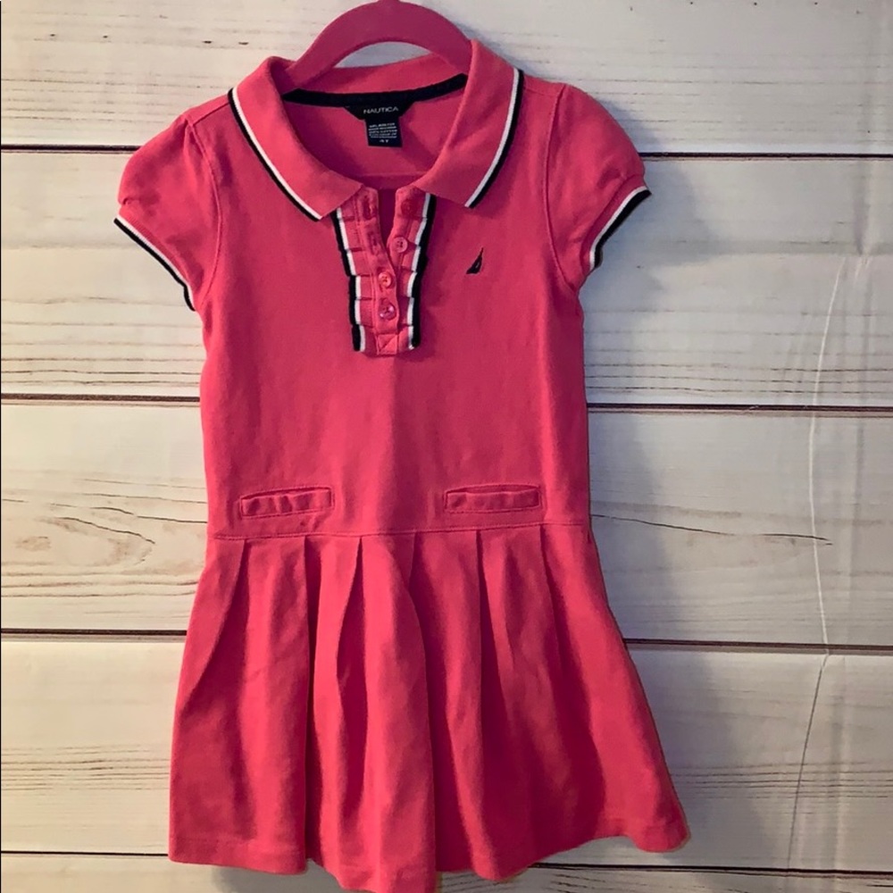 Nautica 4T pink collared dress